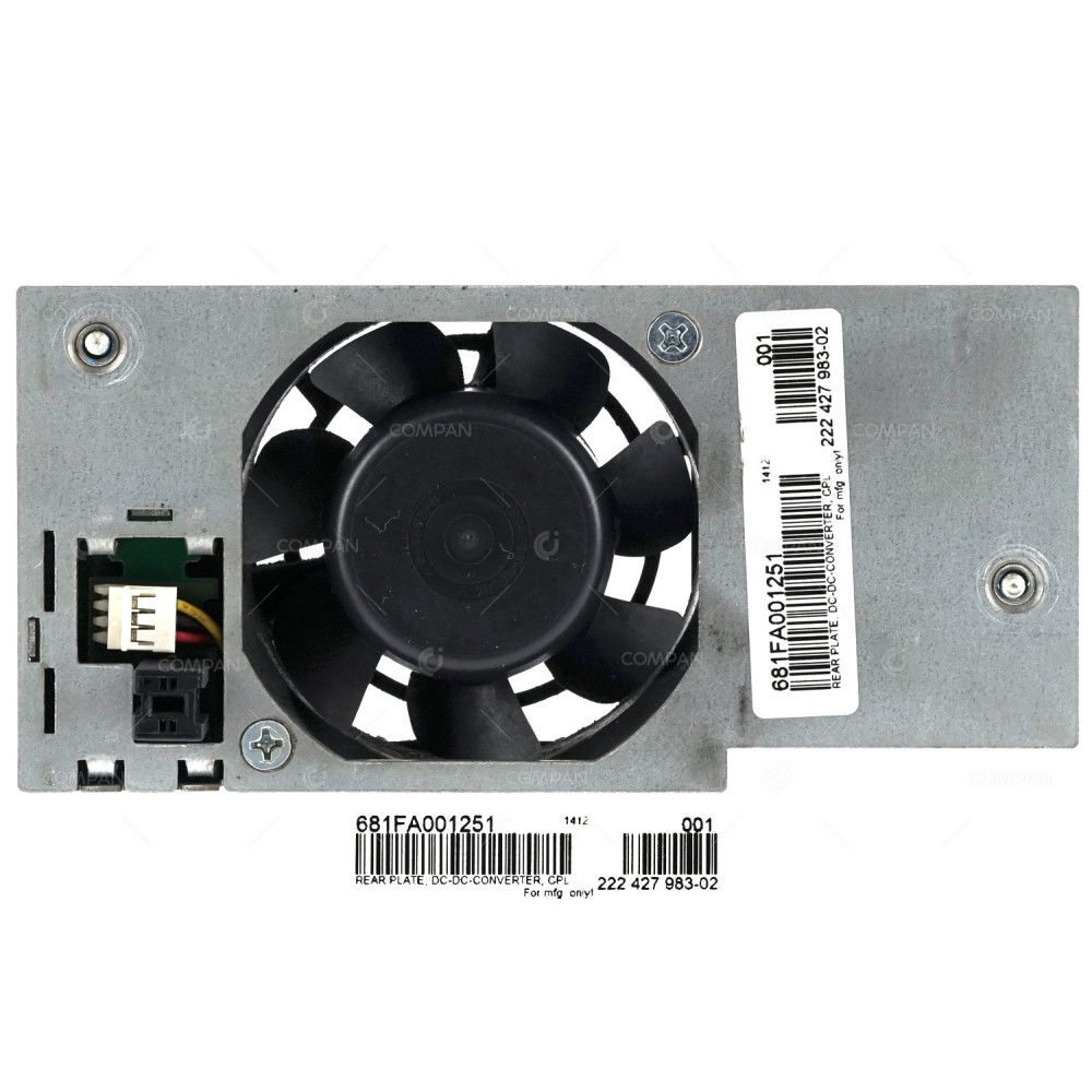 723576-001 HP REAR CHASSIS FAN WITH DC-DC CONVERTER PLATE FOR HP MSL6480